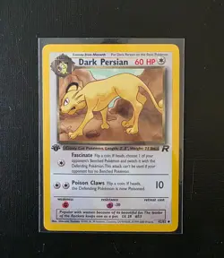 Pokemon Dark Persian 42/82 Team Rocket 1st Edition Vintage WOTC Uncommon - Image 1
