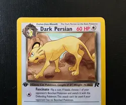 Pokemon Dark Persian 42/82 Team Rocket 1st Edition Vintage WOTC Uncommon - Image 3