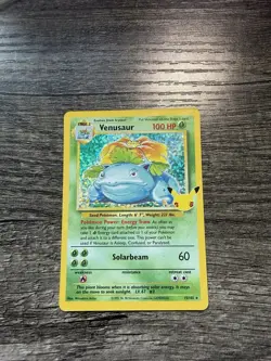 Venusaur Pokemon 15/102 Celebrations: Classic Collection Holo Rare - Image 1