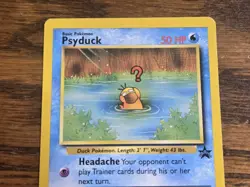 Pokemon Wotc Black Star Promo # 20 Psyduck,,not played - Image 2