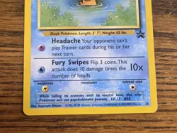 Pokemon Wotc Black Star Promo # 20 Psyduck,,not played - Image 3