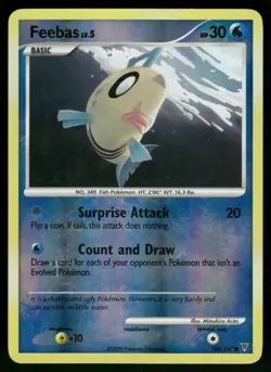 Feebas Reverse Holo 104 Supreme Victors Pokemon - Image 1
