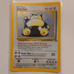 Pokemon Snorlax Jungle Holo Rare 11/64 English 1999 Basic The Pokemon Company - Image 1