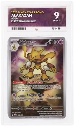 Pokemon TCG - Alakazam 009 - Black Star Promo - ACE 9 - Image 1