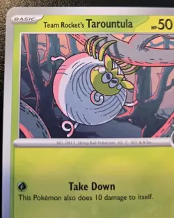 Team Rocket's Tarountula 019/182 Common Scarlet & Violet Destined Rivals Pokemon - Image 2