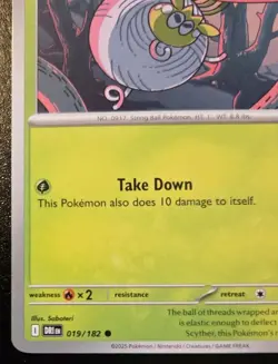 Team Rocket's Tarountula 019/182 Common Scarlet & Violet Destined Rivals Pokemon - Image 4
