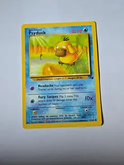 Pokemon TCG Psyduck Fossil, 1st Edition Common - Image 1