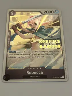 Rebecca (Judge Pack Vol. 6) OP04-092 One Piece Promotion Cards Foil - Image 1