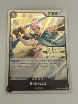 Rebecca (Judge Pack Vol. 6) OP04-092 One Piece Promotion Cards Foil - Image 2