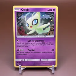 Celebi SM224 Holo Pokemon Sun & Moon SM Promos Black Star NM 2019 - Image 1