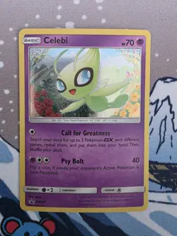 Celebi SM224 Holo Pokemon Sun & Moon SM Promos Black Star NM 2019 - Image 1