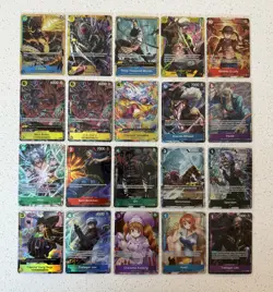 One Piece TCG Parallel Alt Art LOT x 20 Cards! English NM Luffy Nico Charlotte - Image 1