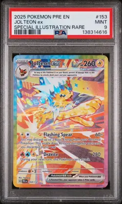 Pokemon TCG Jolteon EX 153/131 SIR Prismatic Evolutions. PSA Mint 9 - Image 1