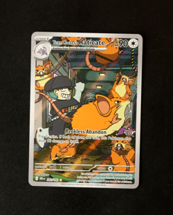 Pokemon Card TCG - Team Rocket's Raticate 202/182 - Destined Rivals - IR - NM ⭐ - Image 1