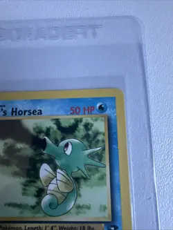 Misty’s Horsea 1st Edition Gym Challenge 87/132 WOTC Vintage Pokemon - Image 5