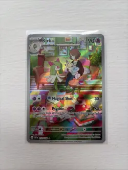 Pokemon TCG Kirlia Scarlet & Violet Base Set Holo Illustration Rare Card 212/198 - Image 1