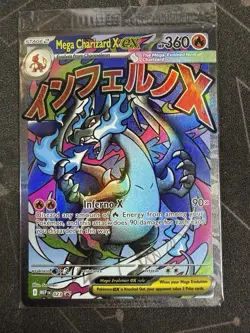 SEALED Mega Charizard x EX 023 Mega Evolution Promo with Oricorio 024 Card - Image 3