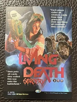Mtg Duskmourn DSC- Living Death-Poster Foil-NM Commander - Image 1