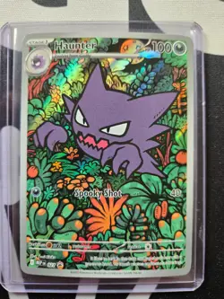 2025 Pokemon Mega Gengar Battle Deck Haunter MEP 027 Illustration Rare Promo - Image 1