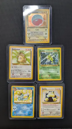 Lot Of 5 Jungle Set Cards. 1st Edition Holo Electrode & 4 Unlimited Rare - Image 1