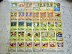 Pokemon Jungle Set - 1st Edition & Unlimited - Common - Lot Of 35 - Image 1