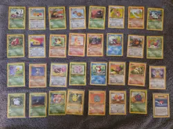 Pokemon Jungle 1st Edition Common/Uncommon Set 33-64 Near Mint - Some LP - Image 1