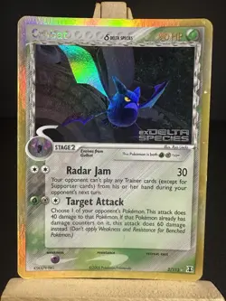 Pokemon Vintage Crobat Delta Species Card Reverse Holo #2/113 2005 LP-MP - Image 1