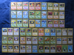 Pokemon Cards Near Complete Neo Genesis Common Uncommon Rares Card Set LP/NM - Image 1