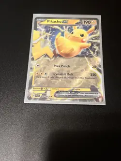 Pokemon TCG Pikachu ex Scarlet & Violet - Paldea Evolved 063/193 Holo Double... - Image 1