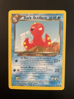Pokemon Card Dark Octillery 62/105 Neo Destiny Common Unlimited NM - Image 1