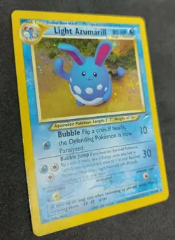 Light Azumarill 13/105 Neo Destiny Swirl Rare Holo Pokemon LP/HP *Pics UR WoTc - Image 2