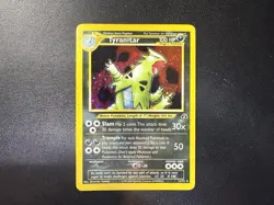 Pokemon TCG Neo Discovery Tyranitar Unlimited Holo Rare 12/75 - Image 1