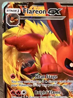Flareon GX SM171 Sun & Moon Holo Pokemon TCG Promo Near Mint - Image 2