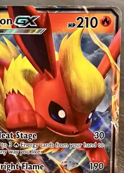 Flareon GX SM171 Sun & Moon Holo Pokemon TCG Promo Near Mint - Image 3