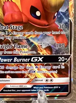 Flareon GX SM171 Sun & Moon Holo Pokemon TCG Promo Near Mint - Image 5