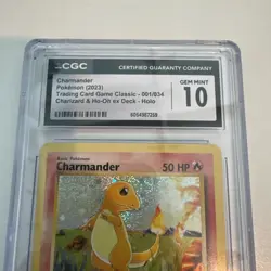 CGC 10 Charmander Pokemon 2023 TCG Classic- 1/34 Charizard & Ho-Oh ex Deck Holo - Image 2