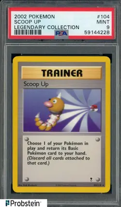 2002 Pokemon TCG Legendary Collection #104 Scoop Up PSA 9 MINT - Image 1