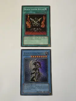 Black Luster Soldier SYE-024+ Ritual SYE-025 SD: Yugi Evolution 1st Edition LP - Image 2