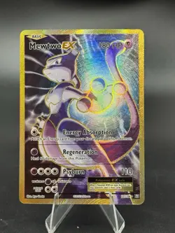 Mewtwo EX - 103/108 - XY Evolutions - Gold Full Art - NM - Pokemon TCG - Image 1