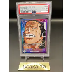 PSA 10 Crocodile OP01-062 Alt Art Leader Romance Dawn ONE PIECE Card 2022 JPN - Image 1