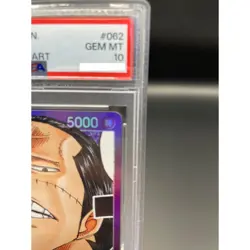 PSA 10 Crocodile OP01-062 Alt Art Leader Romance Dawn ONE PIECE Card 2022 JPN - Image 3