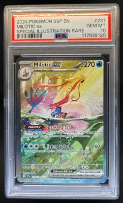 2024 Pokemon Surging Sparks Milotic Ex Special Illustration Rare #237/191 PSA 10 - Image 1