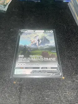 Pokemon Arceus v TCG SWSH204 Sword & Shield Promo Full Art Holo Card NM - Image 1