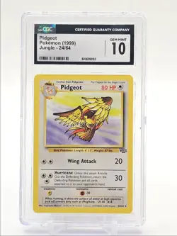 PIDGEOT 1999 POKEMON JUNGLE RARE 24/64 CGC 10 Q6438 - Image 1