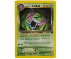 DARK GOLBAT 24/82 LP/MP - Team Rocket - WOTC Vintage Non Holo Rare Pokemon Card - Image 1