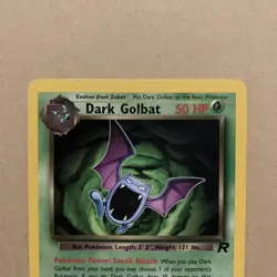 Dark Golbat 24/82 set Non Holo Rare Vintage WOTC Pokemon card - Image 2