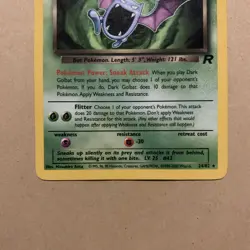 Dark Golbat 24/82 set Non Holo Rare Vintage WOTC Pokemon card - Image 3
