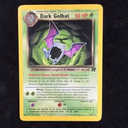 Vintage Pokemon Team Rocket Dark Golbat 24/82 Non-holo Rare WotC 2000 NM - Image 1