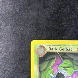 Vintage Pokemon Team Rocket Dark Golbat 24/82 Non-holo Rare WotC 2000 NM - Image 3