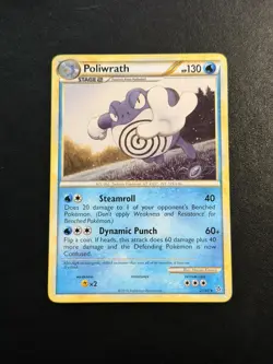Pokemon Poliwrath 21/95 Unleashed Rare card - Image 1